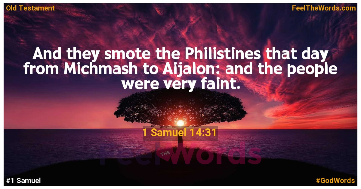 1 Samuel 14:31