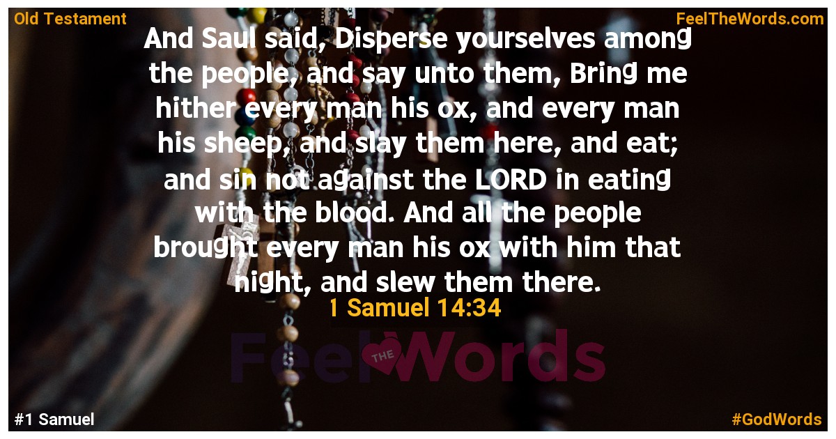 1 Samuel 14:34