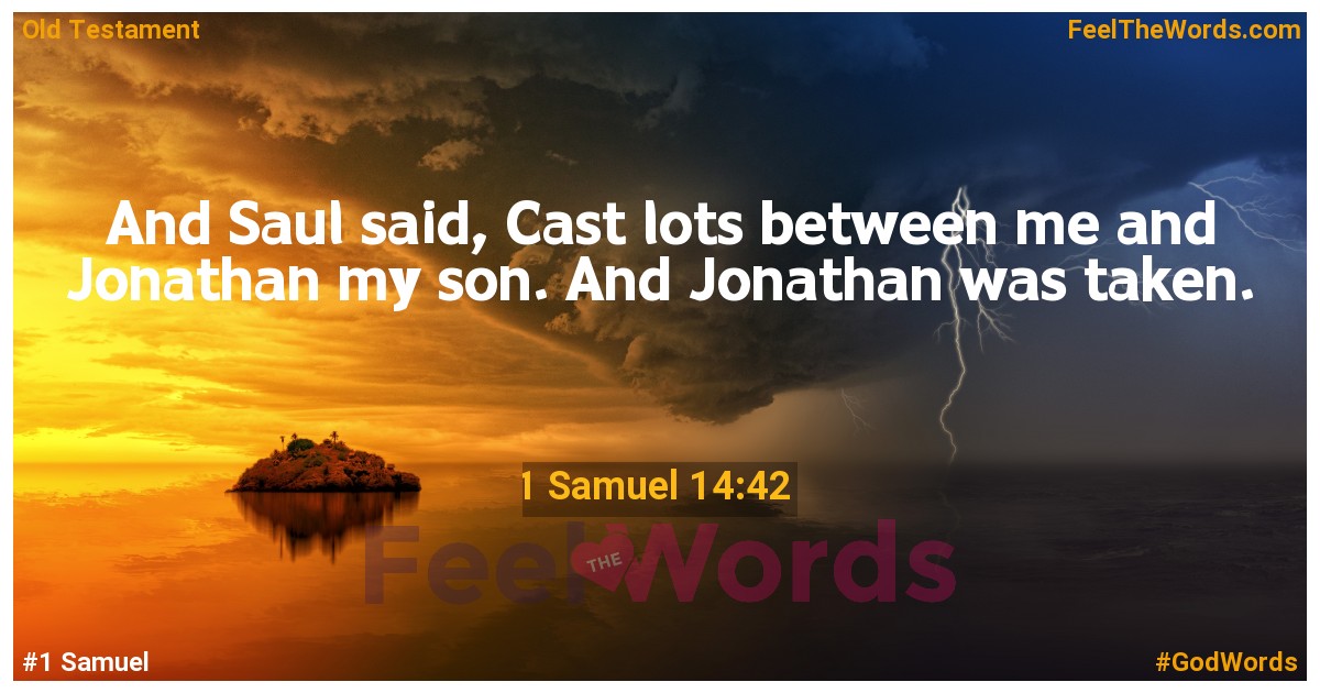 1 Samuel 14:42