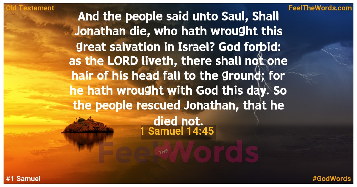 1 Samuel 14:45