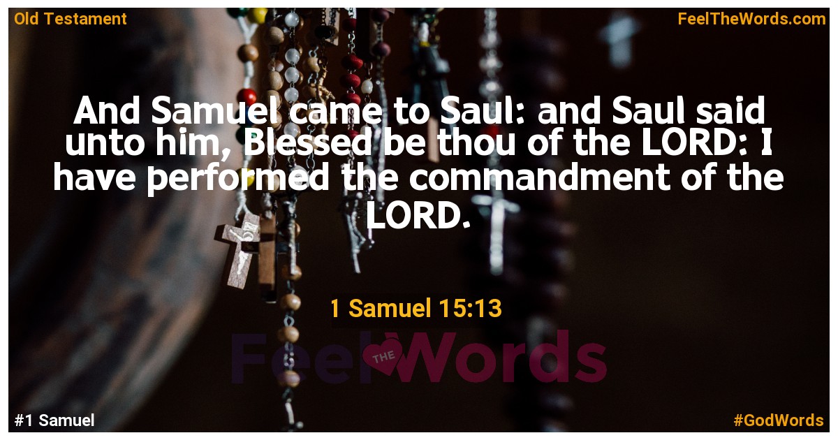 1 Samuel 15:13