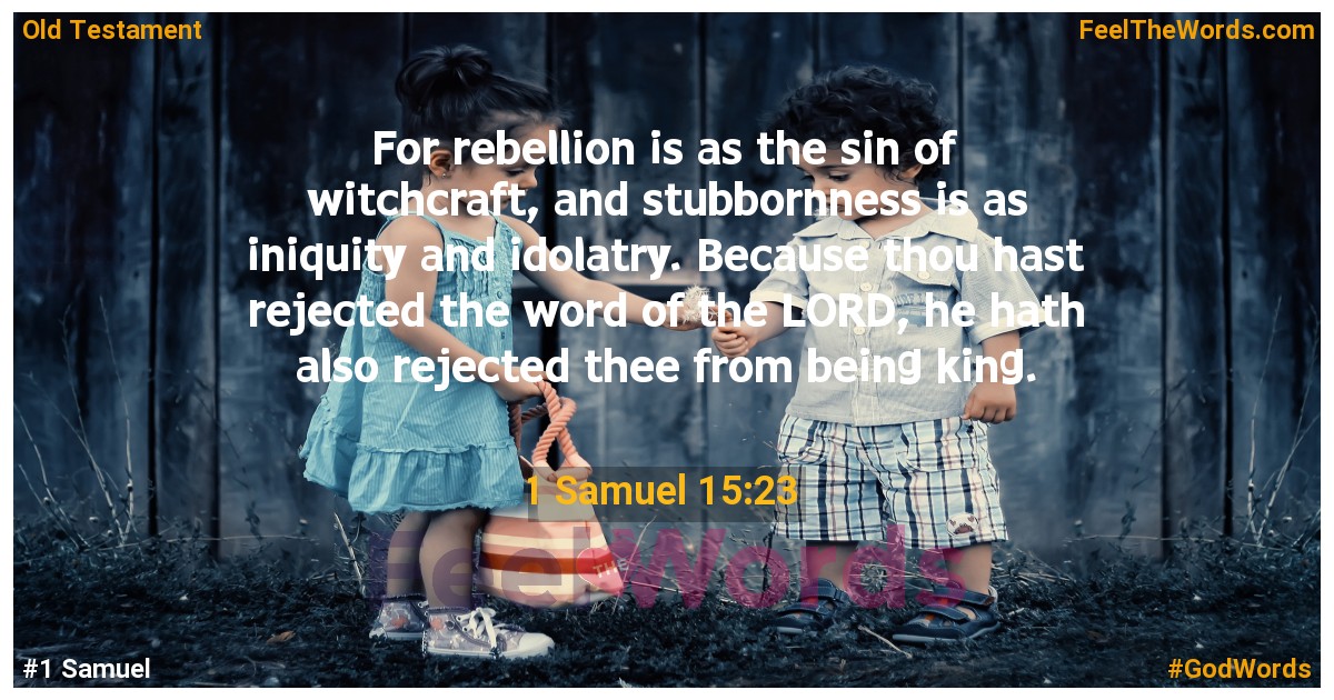 1 Samuel 15:23