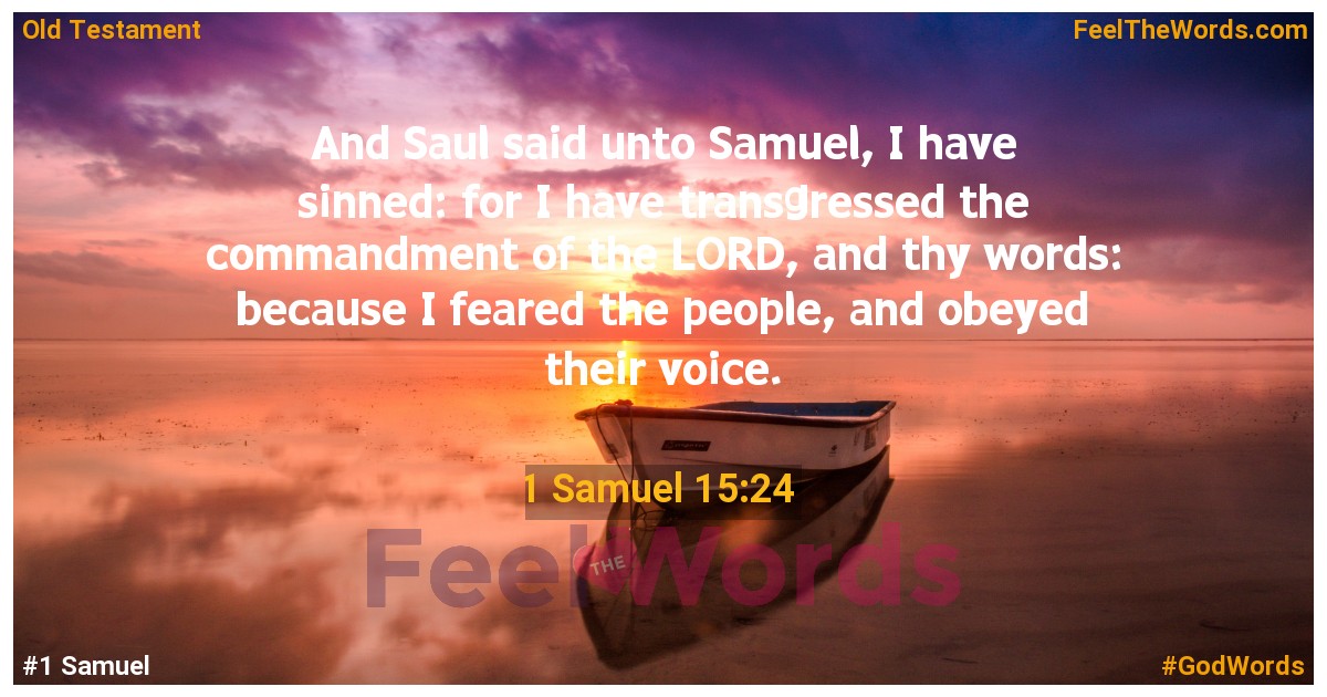 1 Samuel 15:24