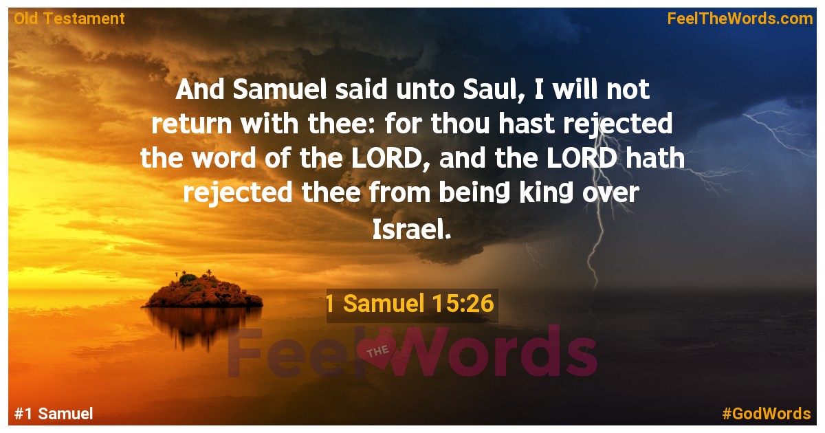 1 Samuel 15:26