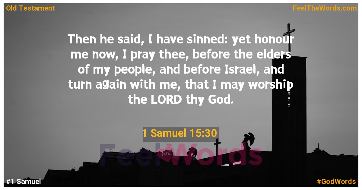 1 Samuel 15:30