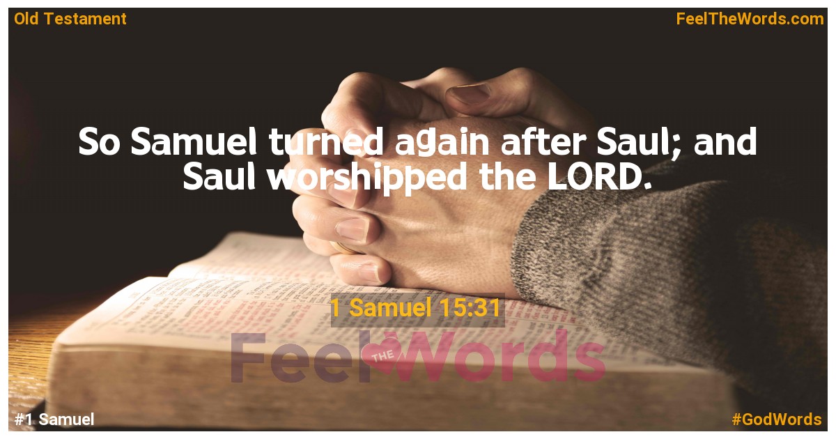 1 Samuel 15:31