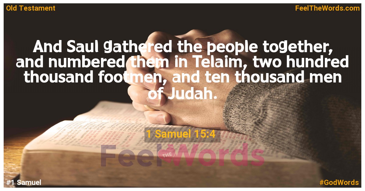 1 Samuel 15:4