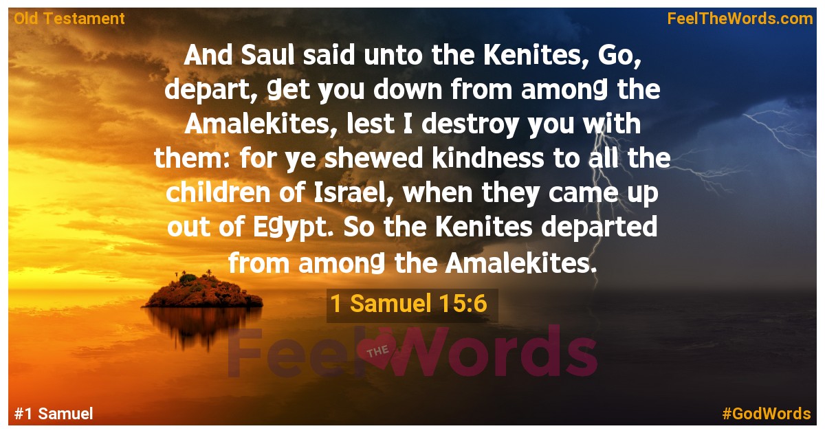 1 Samuel 15:6