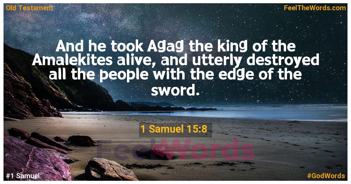 1 Samuel 15:8