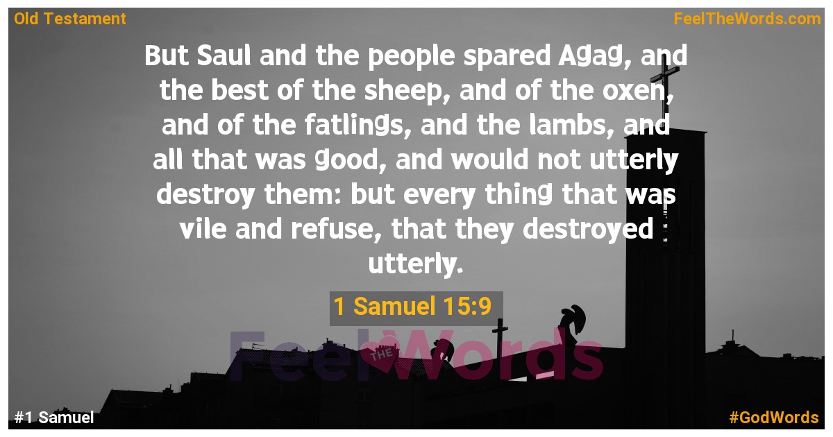 1 Samuel 15:9