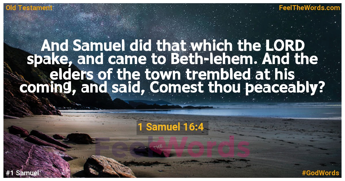 1 Samuel 16:4