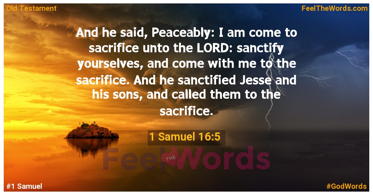 1 Samuel 16:5