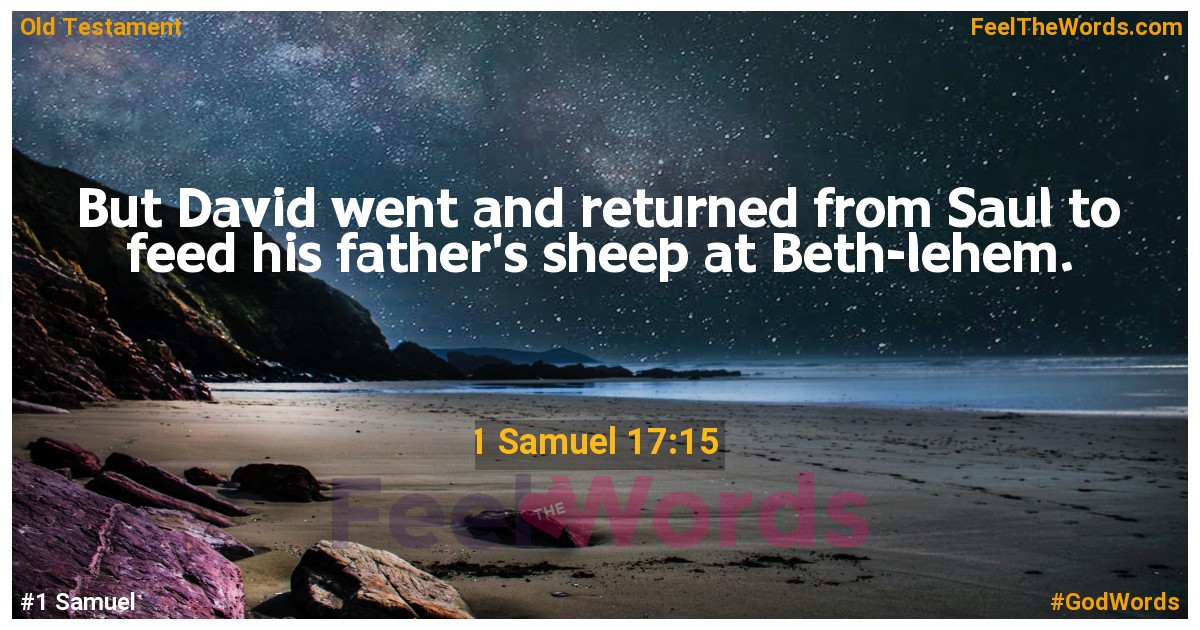 1 Samuel 17:15