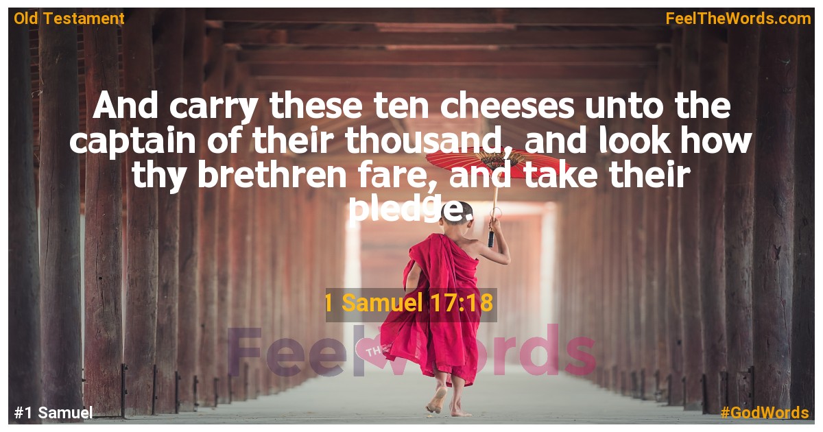 1 Samuel 17:18