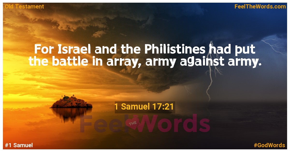 1 Samuel 17:21
