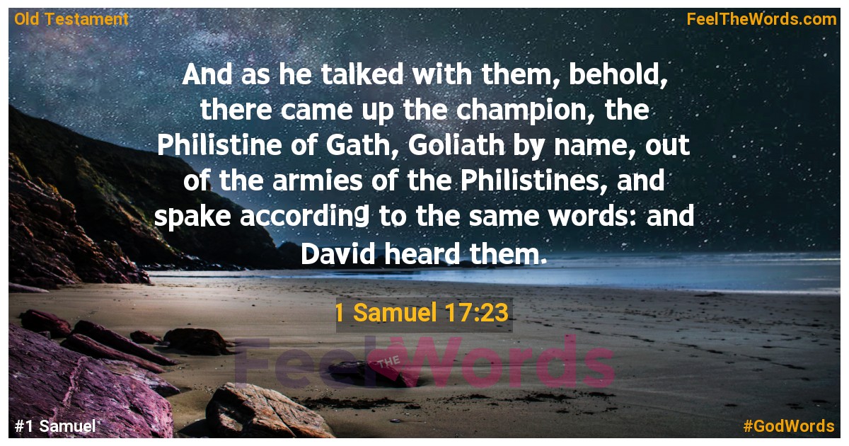 1 Samuel 17:23