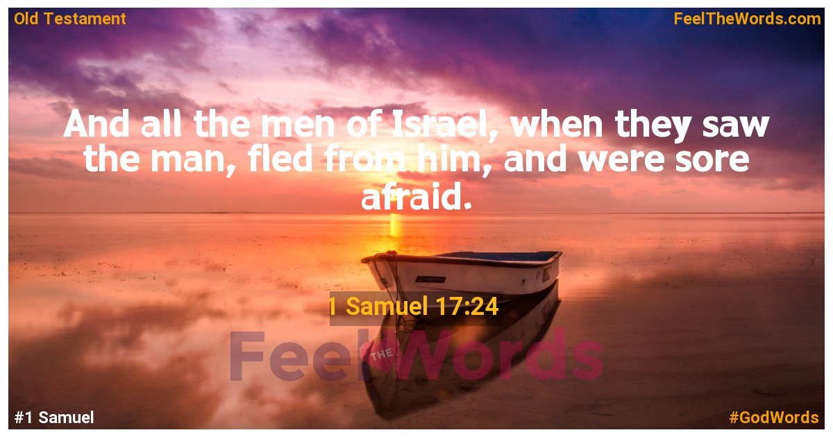 1 Samuel 17:24
