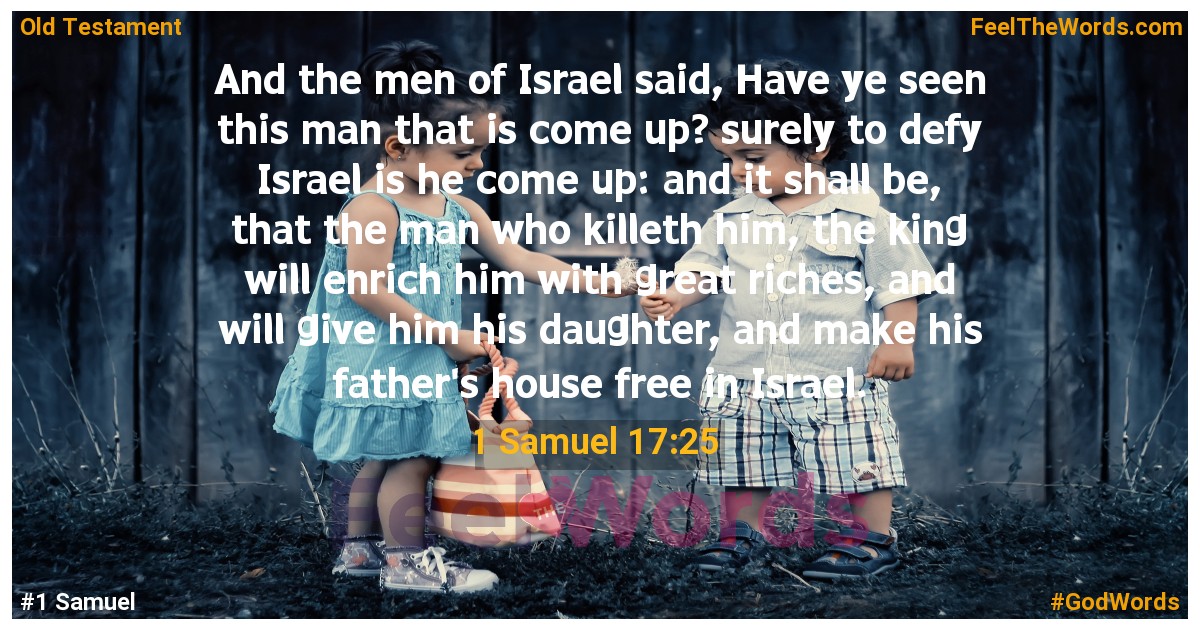 1 Samuel 17:25