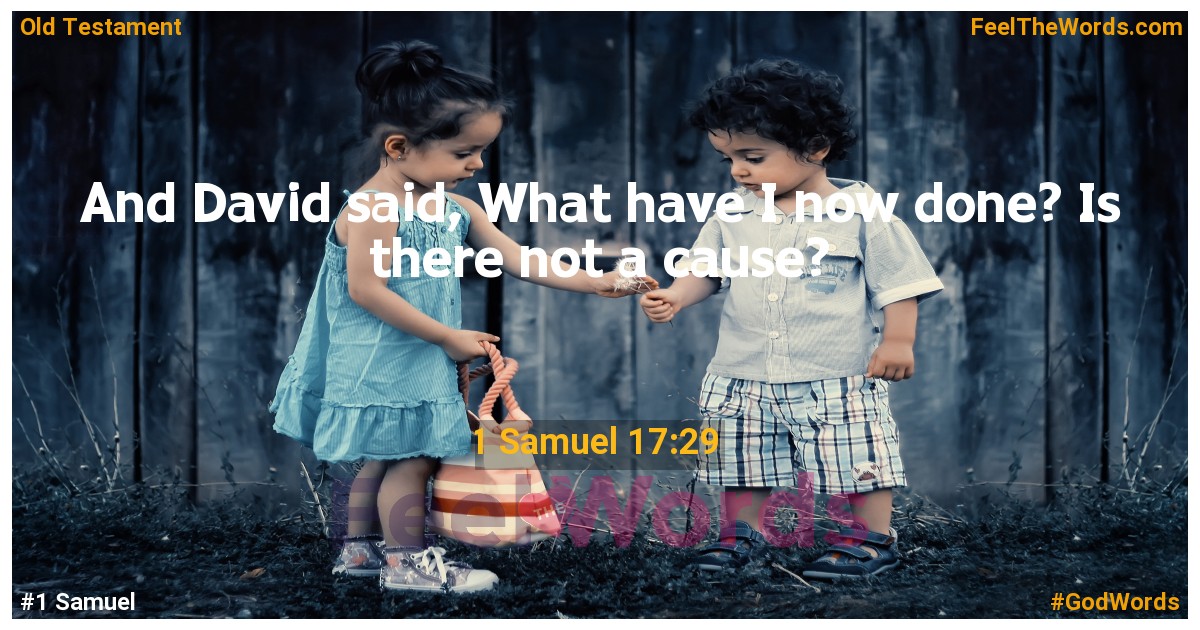 1 Samuel 17:29
