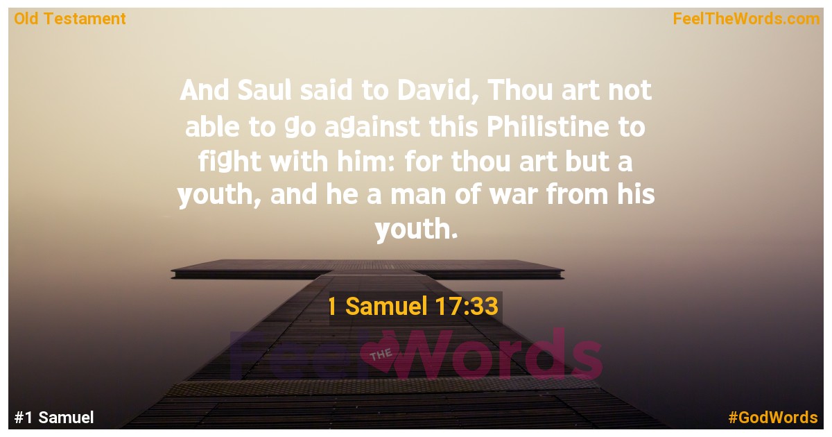 1 Samuel 17:33