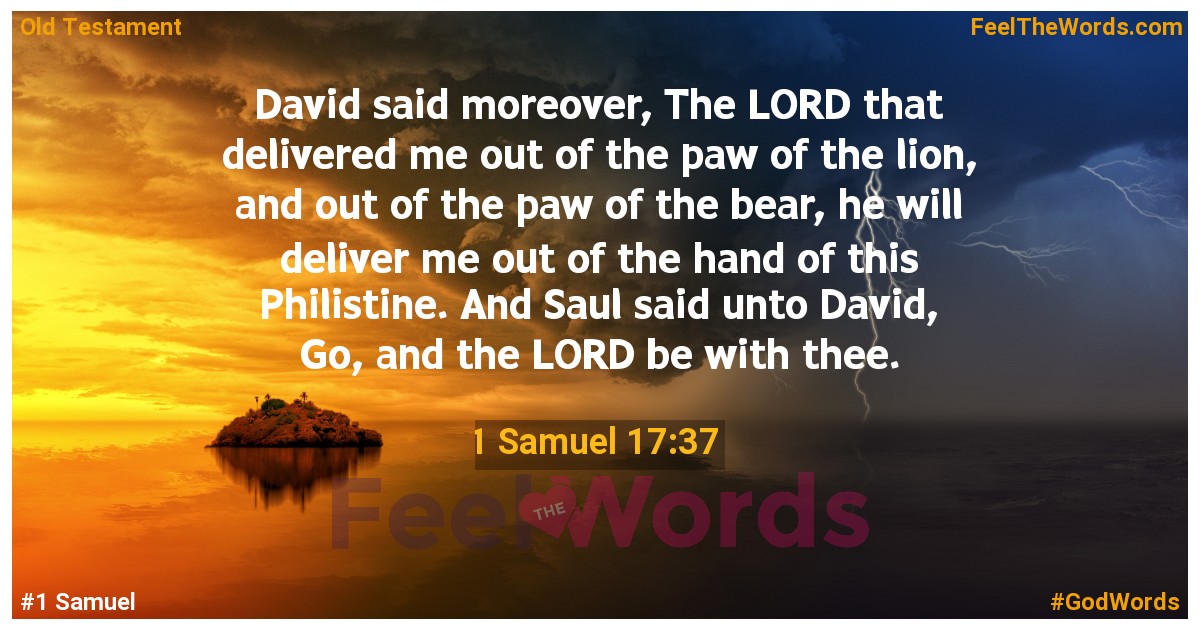 1 Samuel 17:37