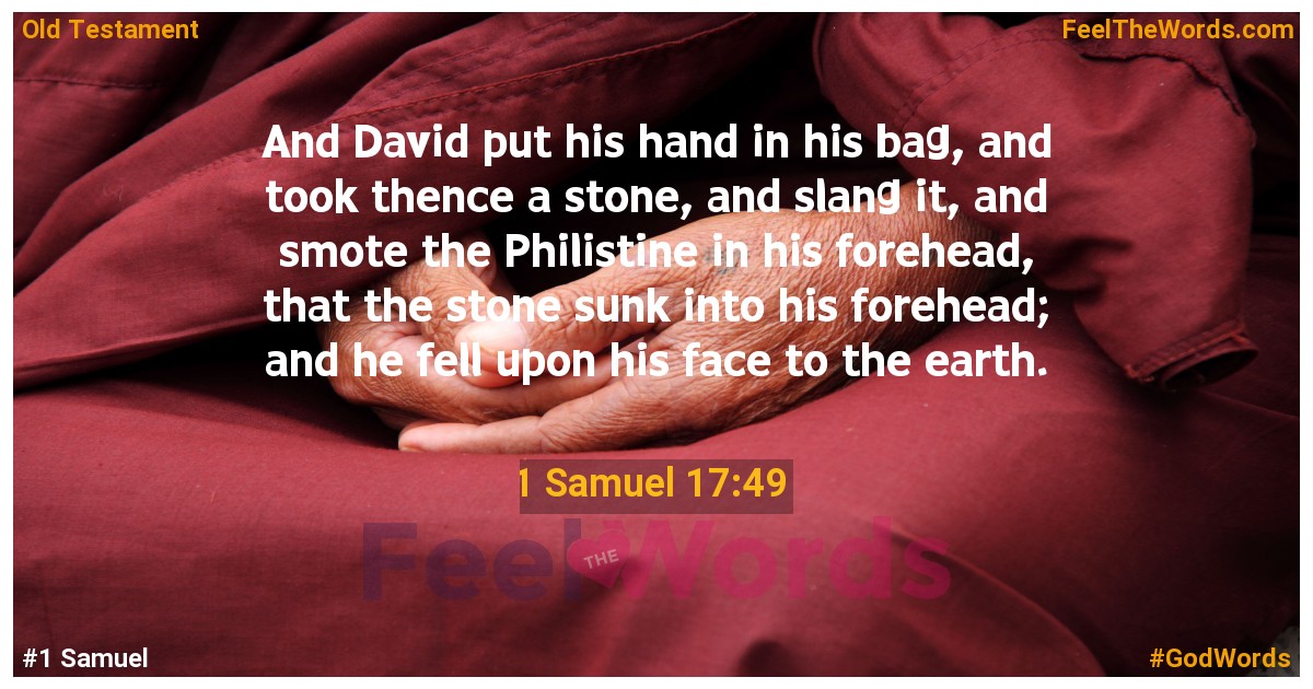 1 Samuel 17:49