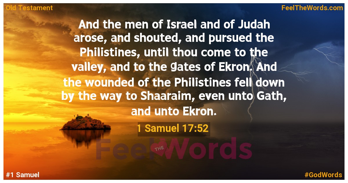 1 Samuel 17:52