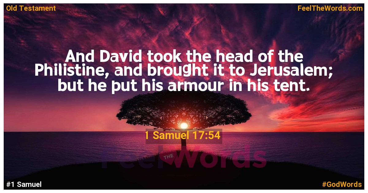 1 Samuel 17:54