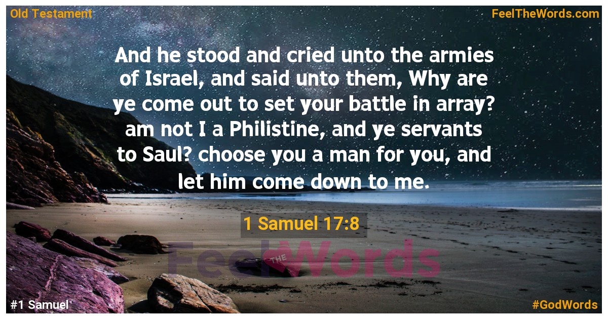 1 Samuel 17:8