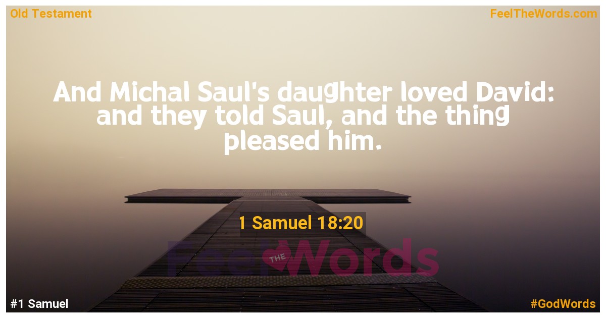 1 Samuel 18:20