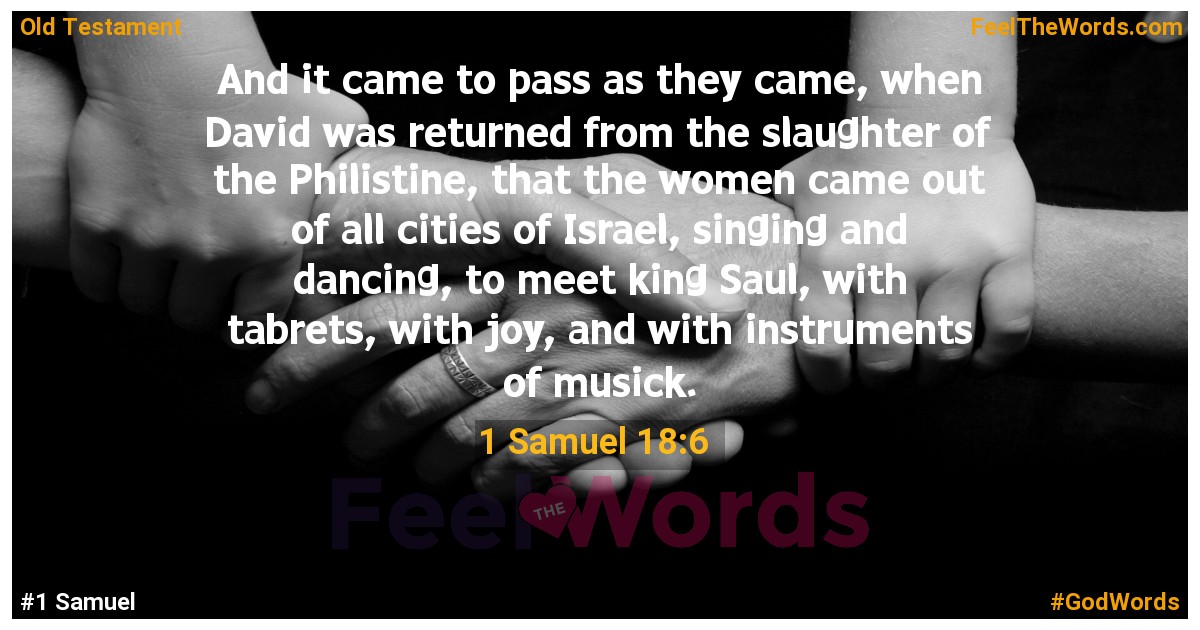 1 Samuel 18:6