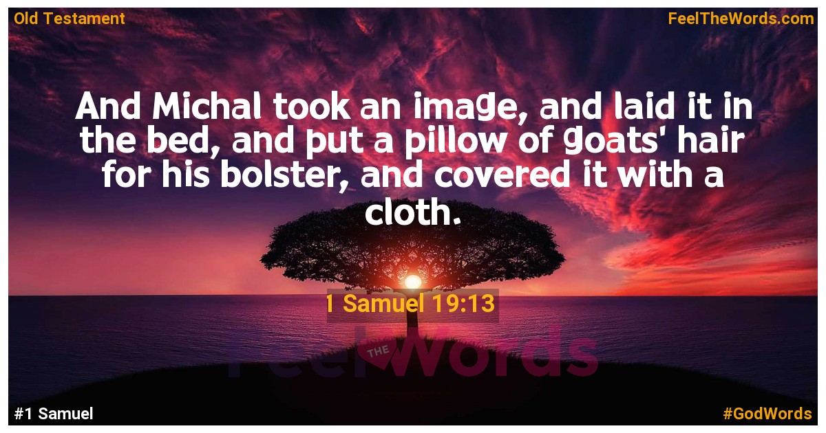 1 Samuel 19:13