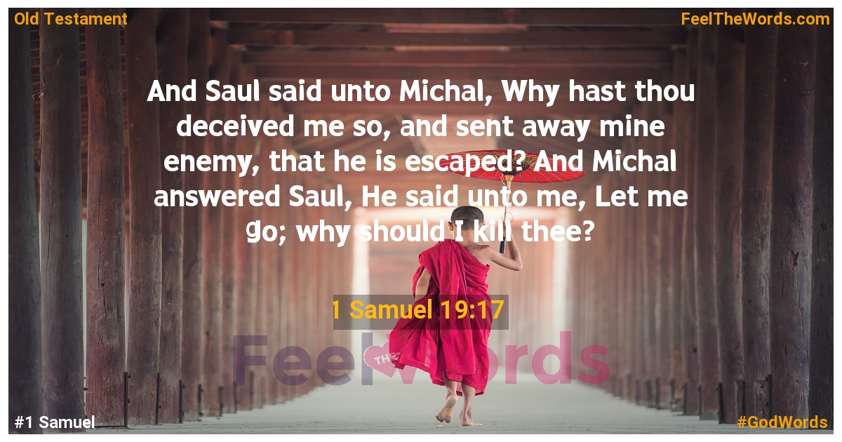 1 Samuel 19:17