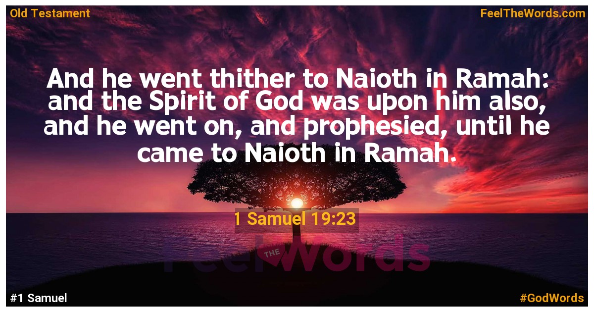 1 Samuel 19:23