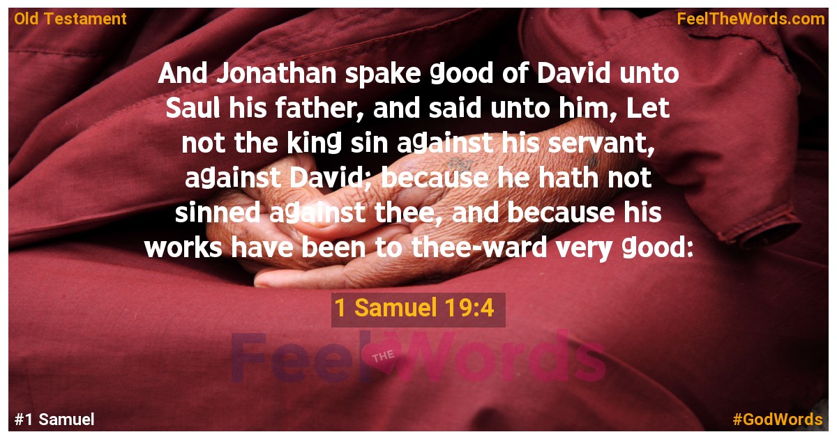1 Samuel 19:4