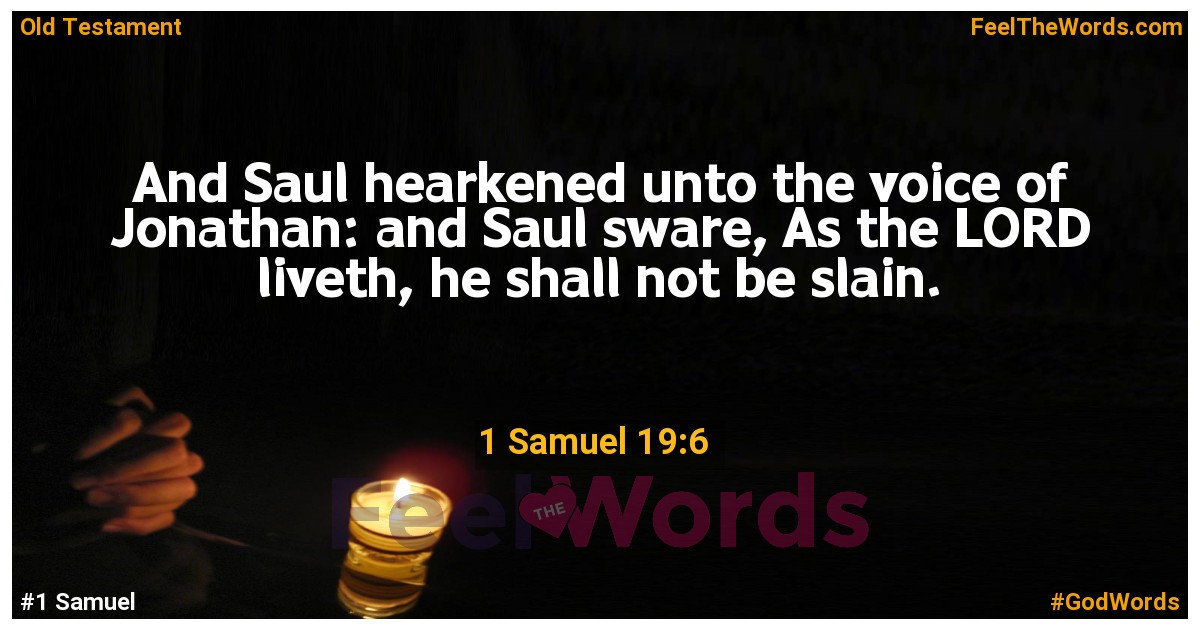 1 Samuel 19:6