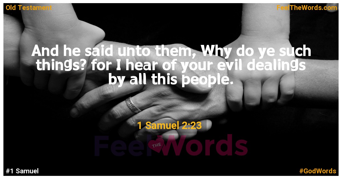 1 Samuel 2:23
