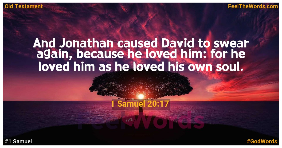 1 Samuel 20:17