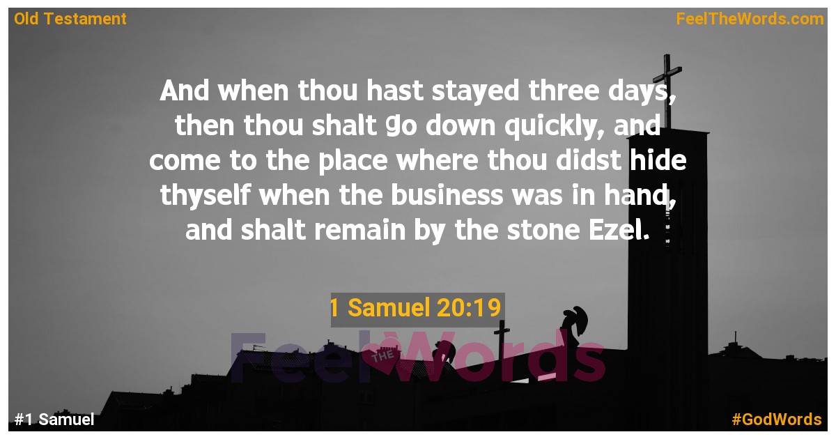 1 Samuel 20:19