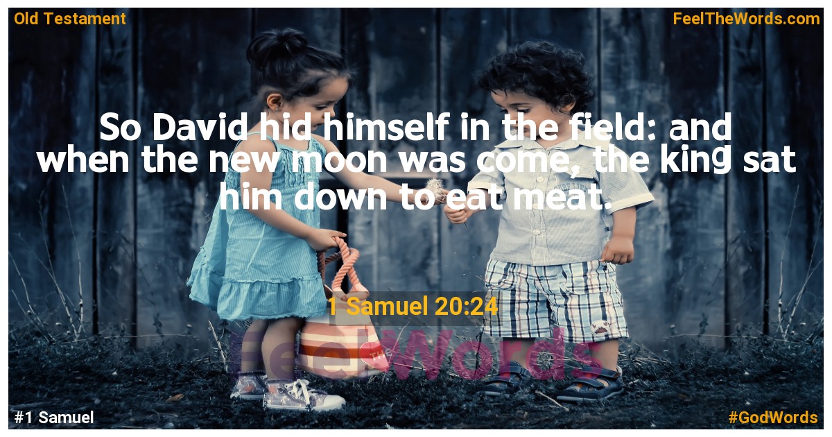 1 Samuel 20:24