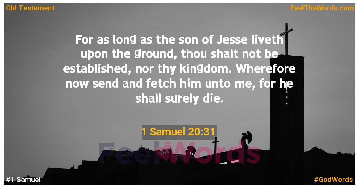 1 Samuel 20:31