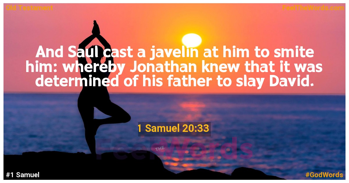 1 Samuel 20:33