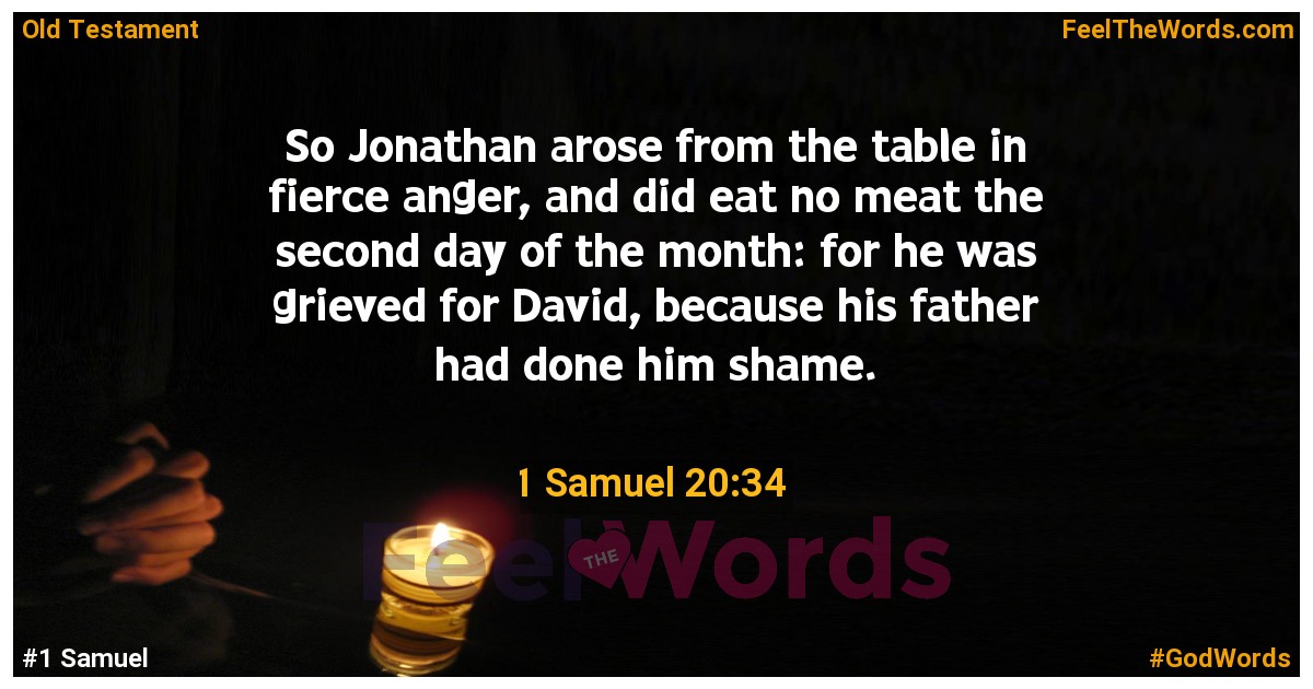 1 Samuel 20:34
