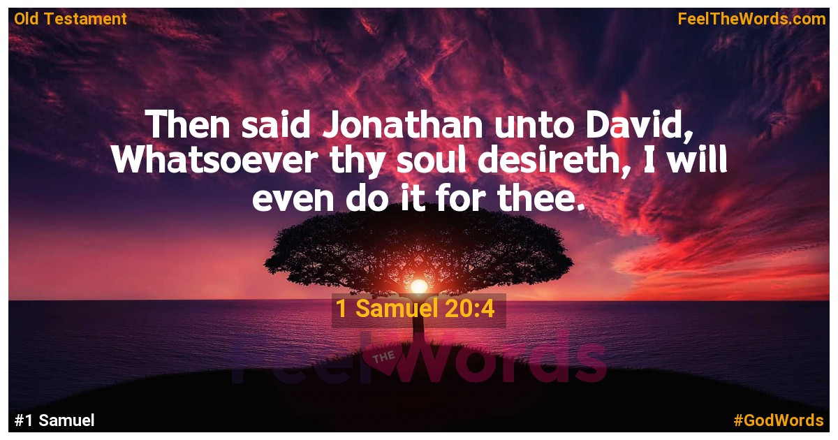 1 Samuel 20:4