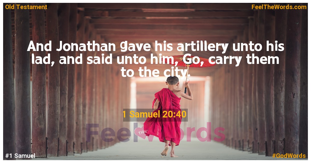 1 Samuel 20:40