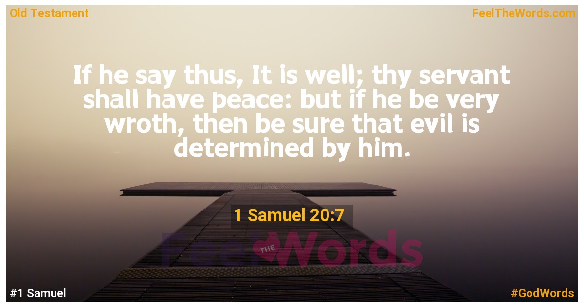1 Samuel 20:7