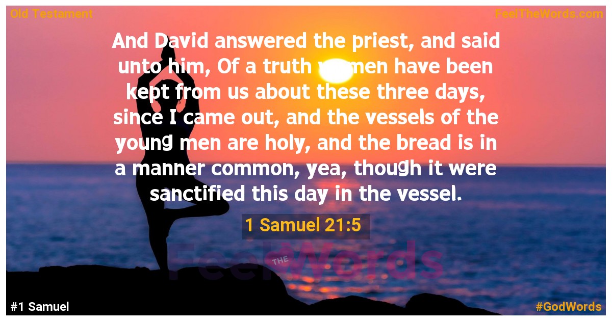 1 Samuel 21:5