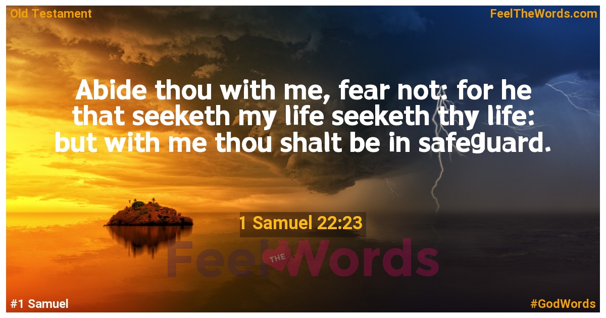 1 Samuel 22:23