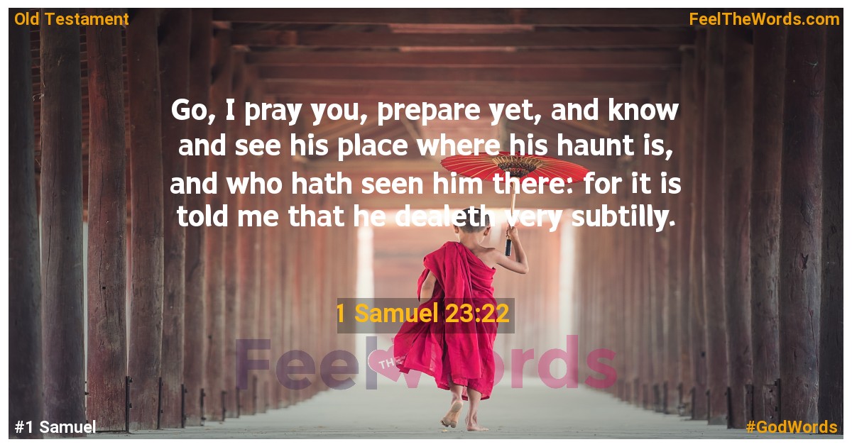 1 Samuel 23:22