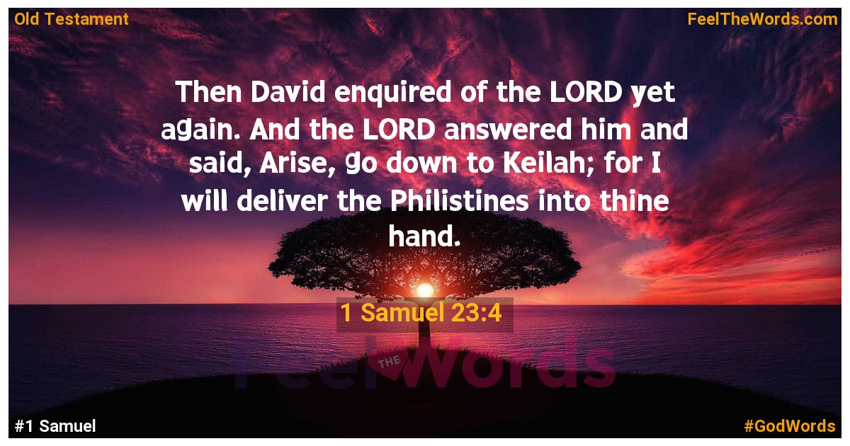 1 Samuel 23:4